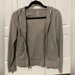Gray New York & Company Zip Up Hoodie